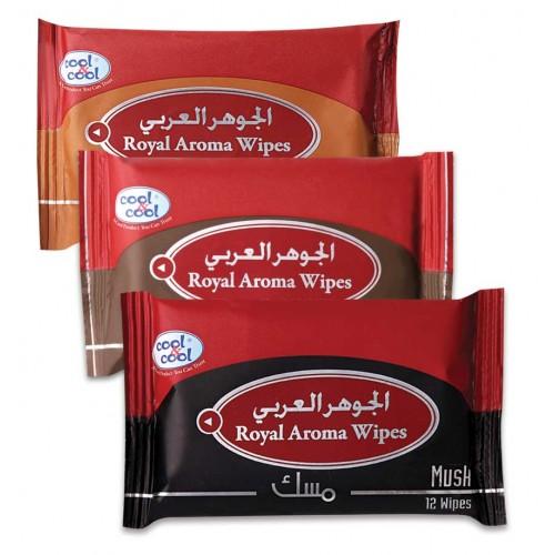 مناديل مبللة معطرة 12 منديل كول اند كول Cool & Cool Royal Aroma Wipes