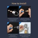 مسدس ماء لغسيل السيارات 5 متر ROCK High Pressure Water Gun Car Washing Kit