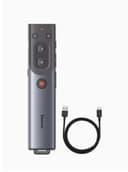 Baseus Orange Dot Wireless Presenter (Red Laser) Grey