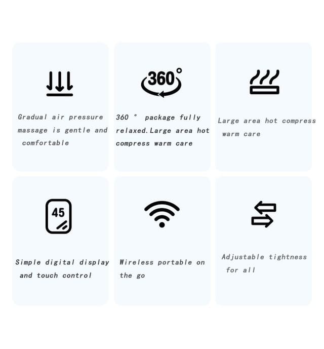 جهاز مساج الأرجل الإحترافي SKG Bm3 Leg Massager With Heat