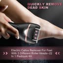 Electric Callus Remover for Feet Professional Pedicure Kit 22 in 1