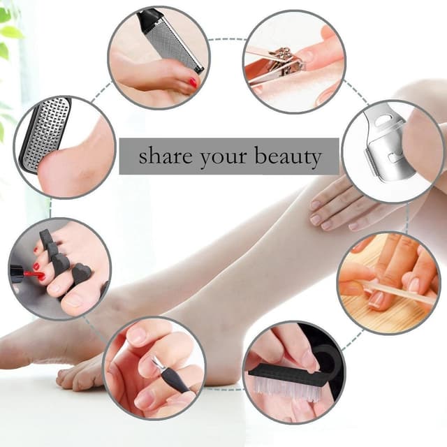Electric Callus Remover for Feet Professional Pedicure Kit 22 in 1