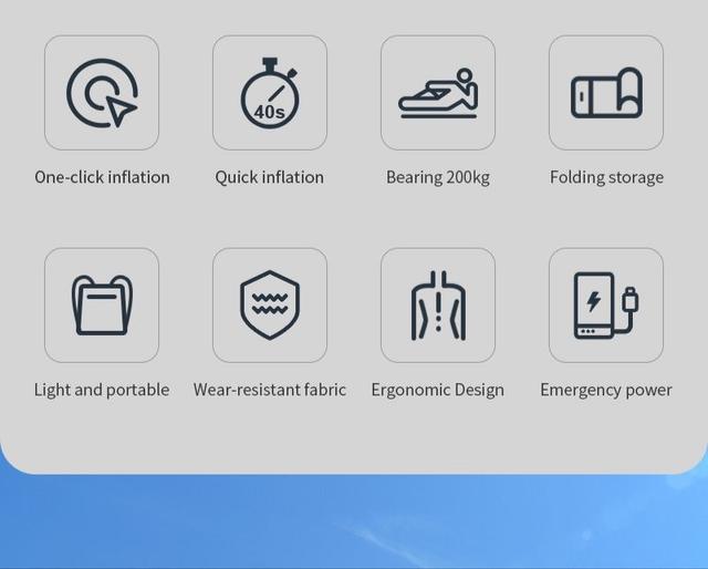 Lazy things Automatic inflatable leisure bed