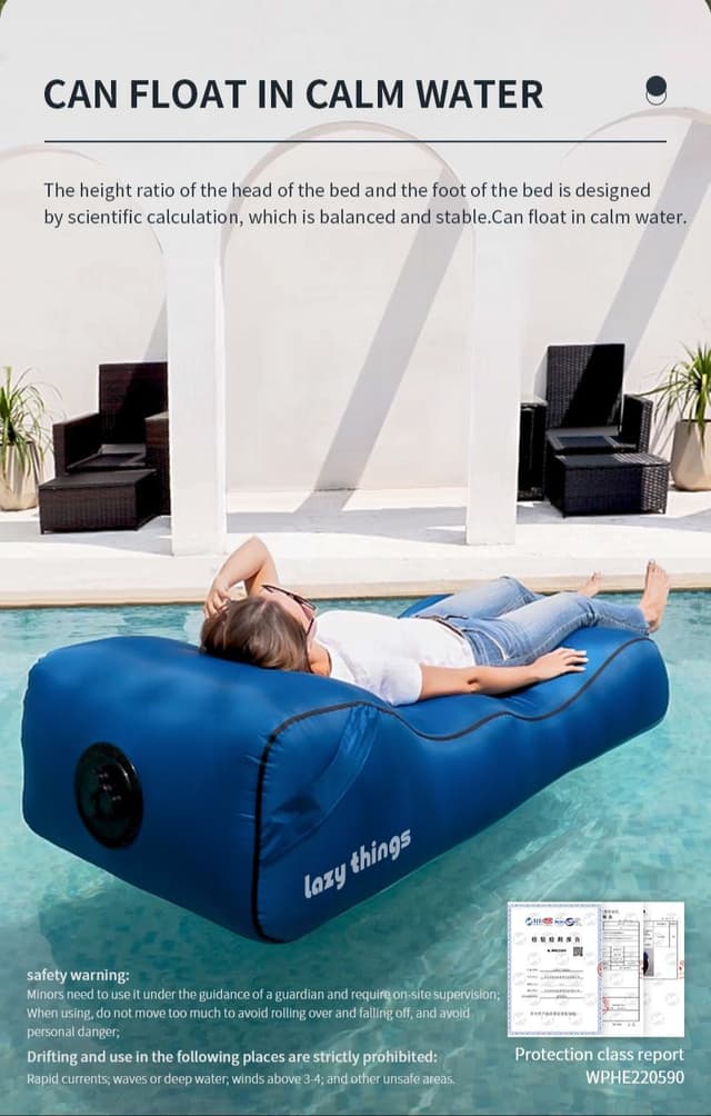Lazy things Automatic inflatable leisure bed
