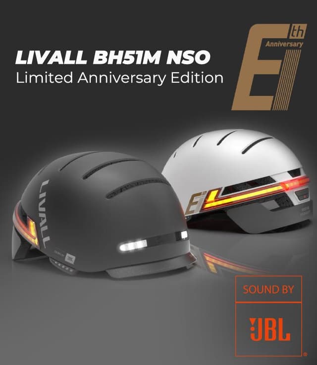 خوذة دراجة ذكية Livall BH51M NEO Helmet With Brake Warning مع مصابيح LED أمامية وخلفية