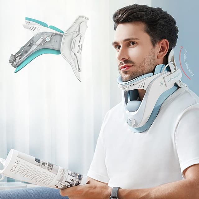 جهاز شد الرقبة قابل للتعديل Neck Traction Device Adjustable Stretcher for Pain Relief