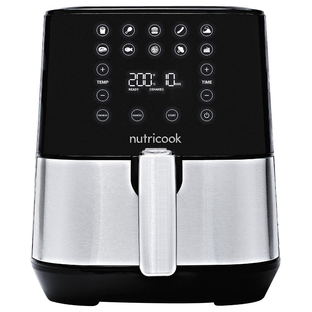 قلاية هوائية 3.6 لتر 1500 وات من نوتري كوك لون أسود وفضي Nutricook Air Fryer 2