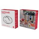 غطاء قدر الضغط الكهربائي الذكي 6 لتر من الزجاج الحراري من نوتري كوك Nutricook Tempered Glass Lid For 6L Smart Pot