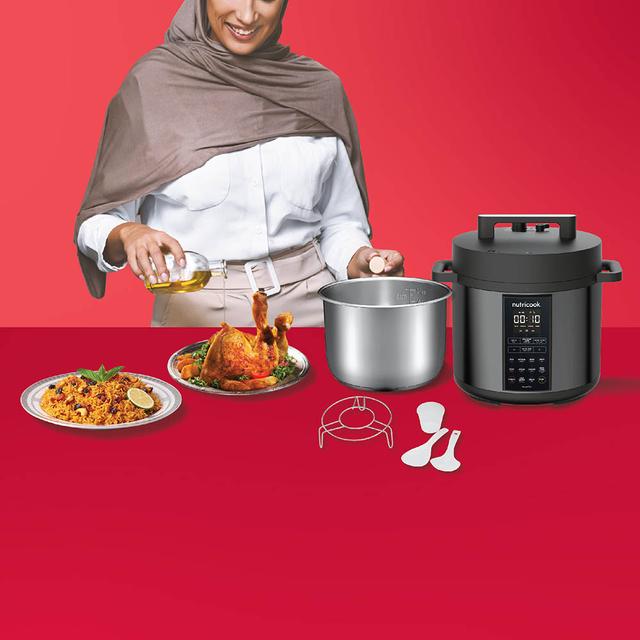 Nutricook - 9-in-1 Smart Pressure Cooker 8L, 1200W - Black - SW1hZ2U6OTQ0MTYy