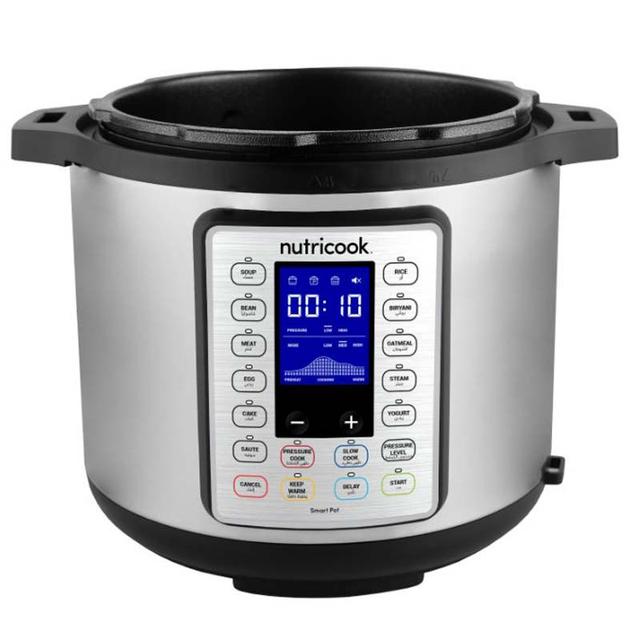 Nutricook 10-in-1 Multi-use Pressure Cooker 6L Silver/Black - SW1hZ2U6OTQ0MDEy