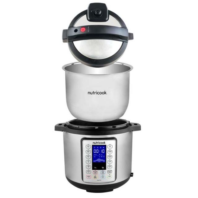 Nutricook 10-in-1 Multi-use Pressure Cooker 6L Silver/Black - SW1hZ2U6OTQ0MDE0