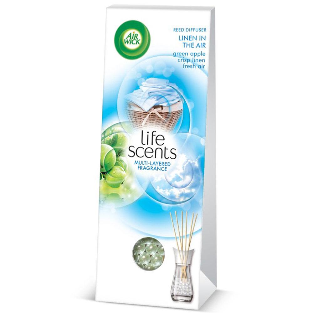 فواحه اعواد ايرويك لايف سنتس 30 مل  Air Wick Air Freshener Life Scents Reeds Linen in Air