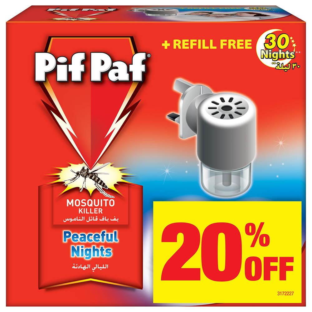 Pif Paf - Mosquito Killer 30 Nights + Refill 28ml