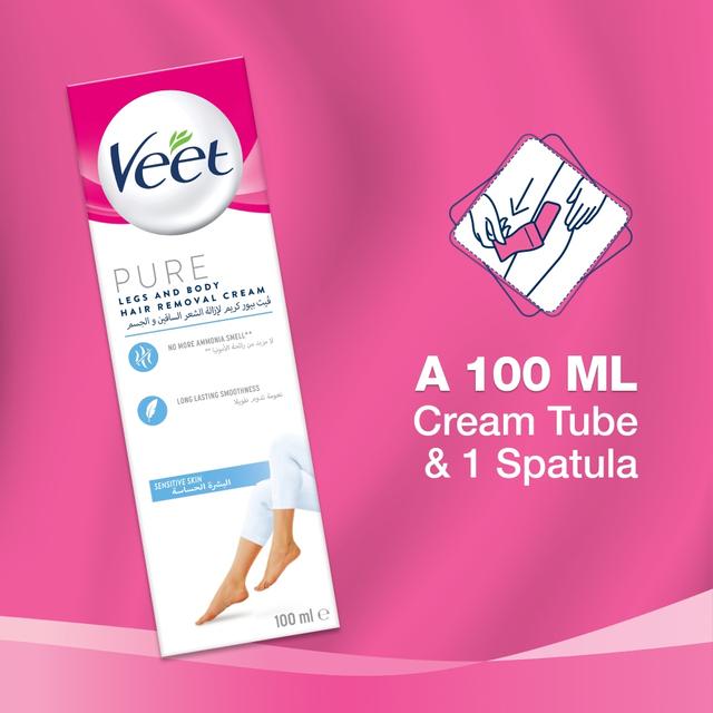 كريم إزالة الشعر للساقين والجسم 100 مل فيت Veet Sensitive Skin Hair Removal Cream 100ml - SW1hZ2U6OTI5ODEy