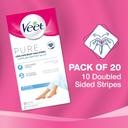 شرائط الشمع لإزالة شعر الساقين والجسم 20 شريطة فيت Veet Body Wax Strips For Sensitive Skin Pack of 20 - SW1hZ2U6OTI5OTYw