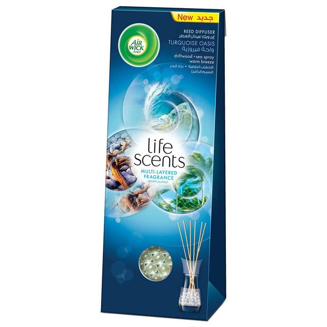 فواحه اعواد ايرويك لايف سنتس الواحة الفيروزية 30 مل Air Wick Air Freshener Reed Life Scents Turquoise Oasis - SW1hZ2U6OTI3Mjky