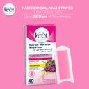 فيت شرائط الشمع لإزالة شعر الجسم والساقين للبشرة العادية حزمة 40 شريط فيت Veet Hair Removal Cold Wax Strips Pack Of 40 - SW1hZ2U6OTI5OTk0