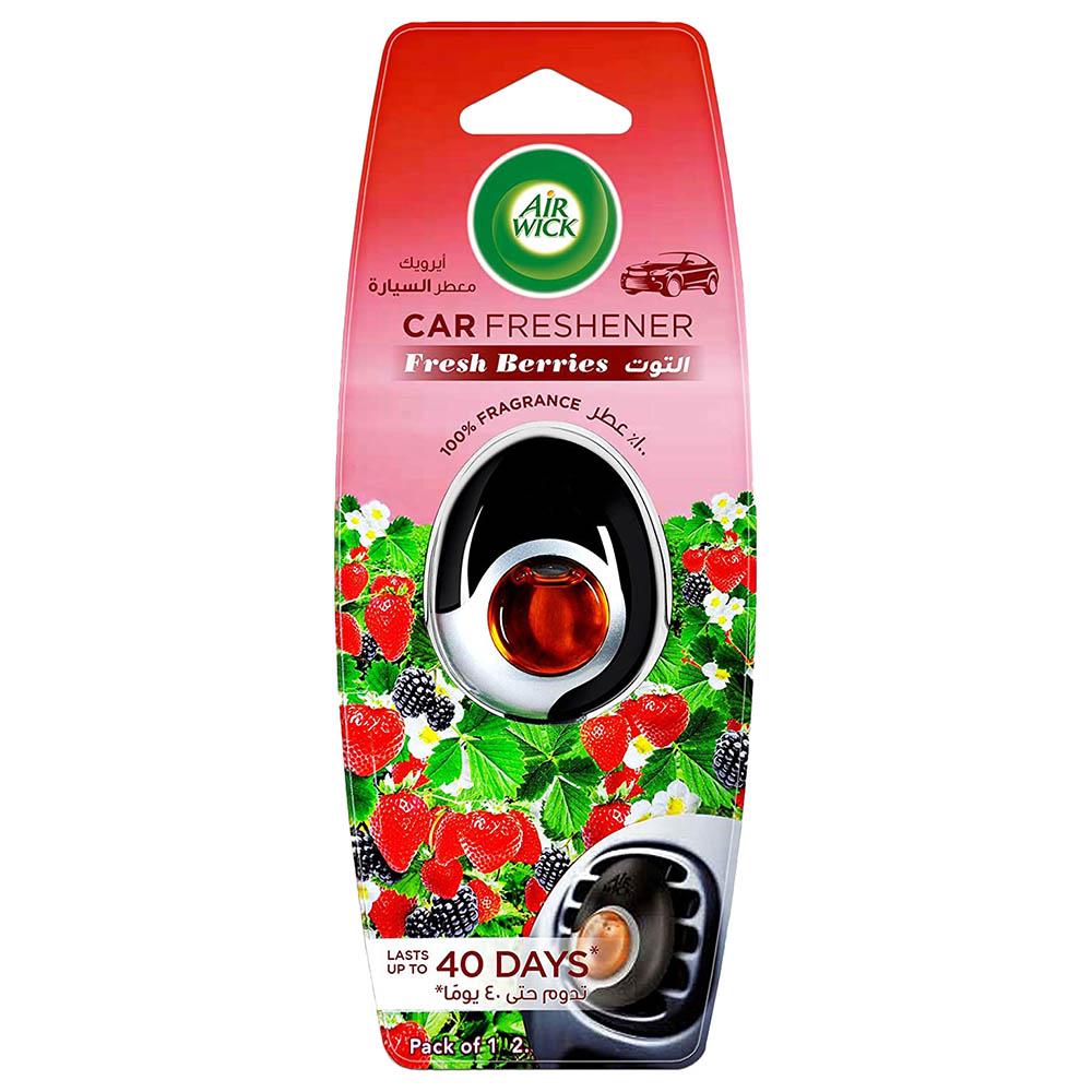 معطر ايرويك للسيارة برائحة التوت 2.5 مل Air Wick Car Freshener Fresh Berries