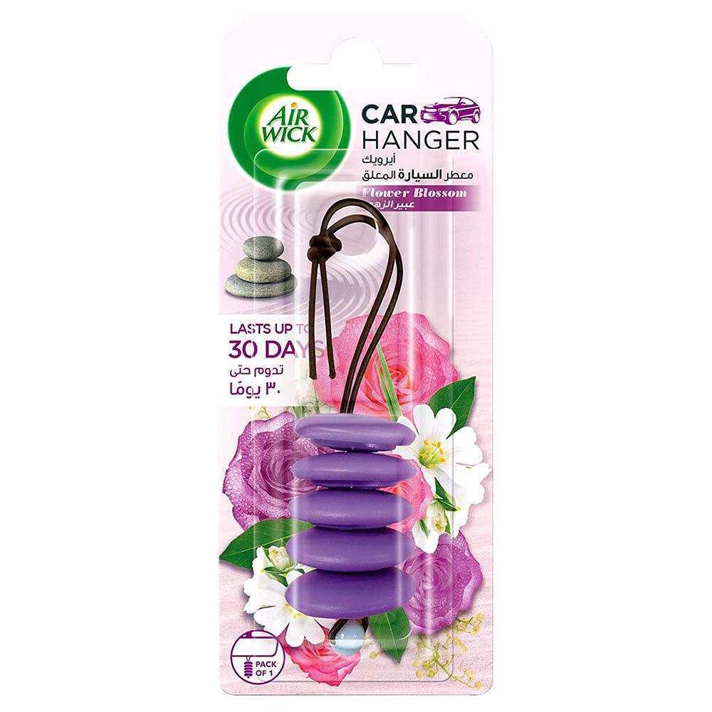 معطر جو ايرويك للسيارة برائحة عبير الزهور 9.8 غرام Air Wick Pebble Car Hanger Blossom