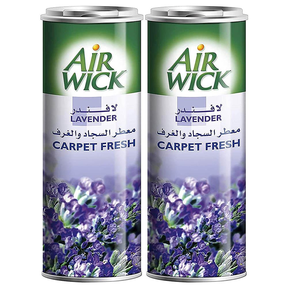 معطر سجاد ايرويك برائحة اللافندر 350 غرام عبوتين Air Wick Carpet Powder Lavender