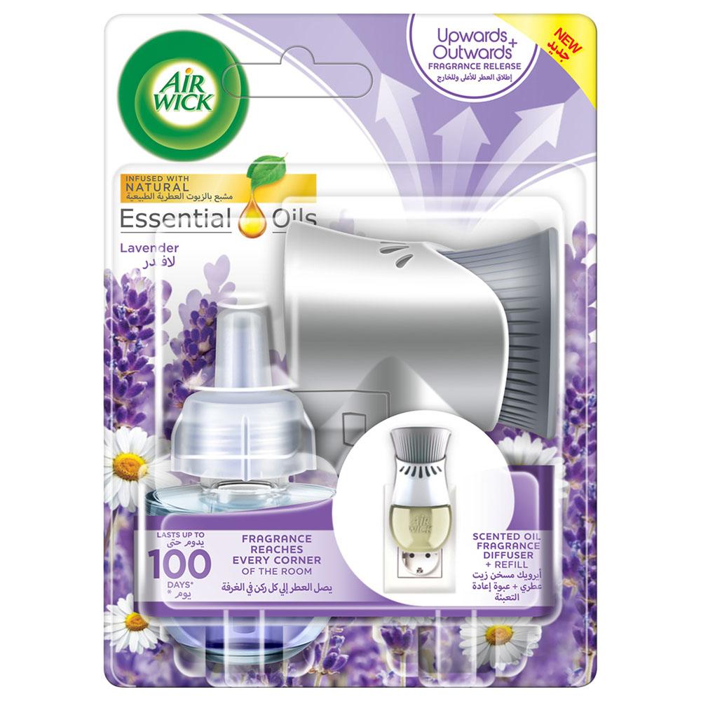 معطر إيرويك كهربائي عبوة إعادة تعبئة برائحة اللافندر 19 مل Air Wick Air Freshener Essential Oil Diffuser Lavender