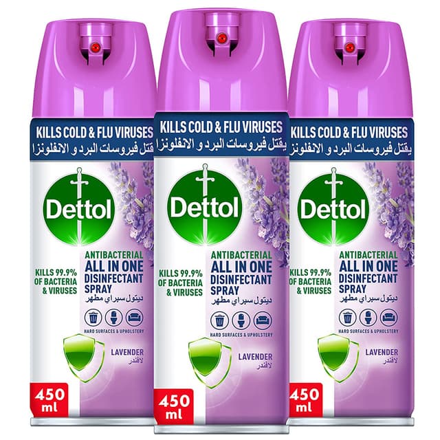 Dettol - Lavender Disinfectant Spray - Pack Of 3