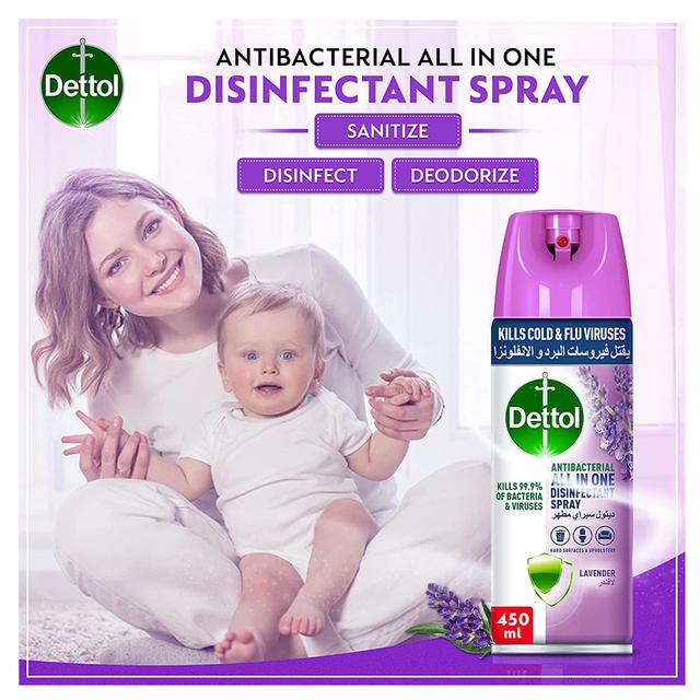 عرض بخاخ ديتول معقم 3 قطع برائحة اللافندر ديتول Dettol Lavender Disinfectant Spray - SW1hZ2U6OTI5MTEw