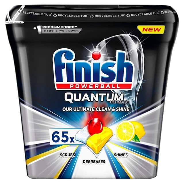 Finish - Quantum Ultimate Lemon Dishwasher 65 Tab