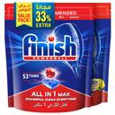 صابون فنش لغسالة الصحون الجميع في 1 كبسولات برائحة الليمون Finish Dishwasher Detergent All In One Tabs Regular Lemon