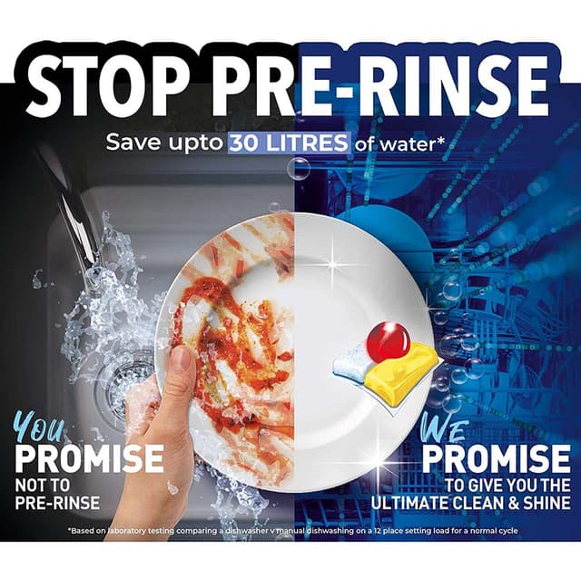 صابون فنش لغسالة الصحون الجميع في 1 كبسولات برائحة الليمون Finish Dishwasher Detergent All In One Tabs Regular Lemon