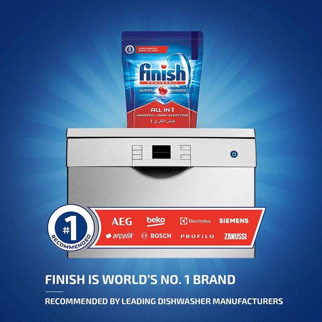 صابون فنش لغسالة الصحون الجميع في 1 كبسولات برائحة الليمون Finish Dishwasher Detergent All In One Tabs Regular Lemon - SW1hZ2U6OTI5Njkw