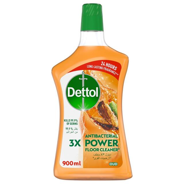 منظف الارضيات مضاد للبكتيريا العود تنظيف قوي 900 مل ديتول Dettol Antibacterial Power Floor Cleaner - SW1hZ2U6OTI3ODk4