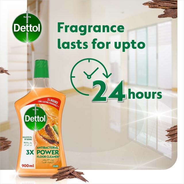 Dettol - Antibacterial Power Floor Cleaner - Oud - 900 ml - SW1hZ2U6OTI3OTA2