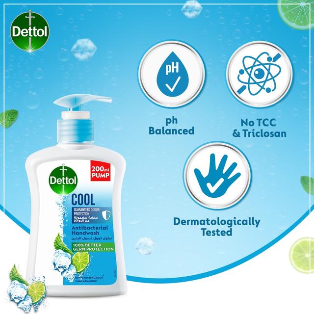 Dettol - Cool Handwash Pump Mint & Bergamot - 200ml - SW1hZ2U6OTI3NzQ3