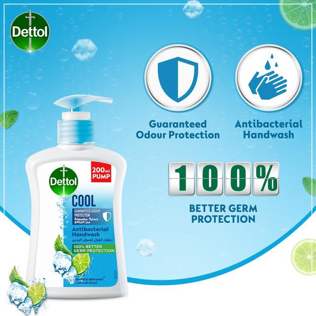 Dettol - Cool Handwash Pump Mint & Bergamot - 200ml - SW1hZ2U6OTI3NzQ5