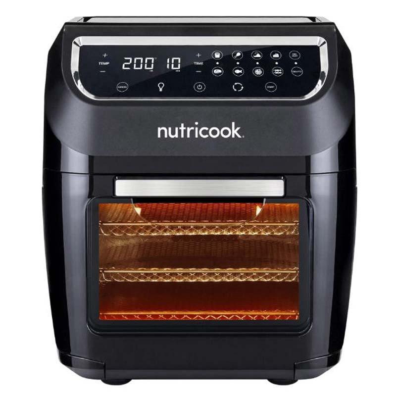 فرن وقلاية هوائية 12 لتر 1800 وات من نوتري كوك لون أسود Nutricook Air Fryer Oven