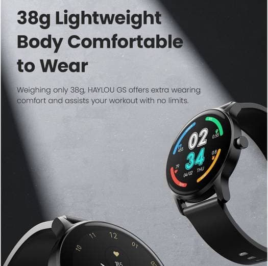 ساعة ذكية هايلو شاومي Haylou GS Smartwatch مقاس 1.28 بوصة