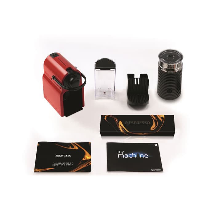 NESPRESSO - Inissia C40 with Aeroccino Coffee Machine