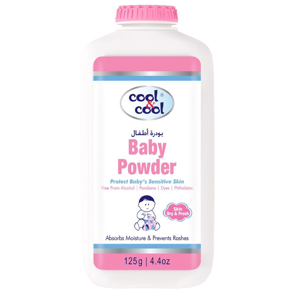 بودرة اطفال لذوي البشرة الحساسة 125جرام كول اند كول Cool & Cool Non Sterilized Baby Powder