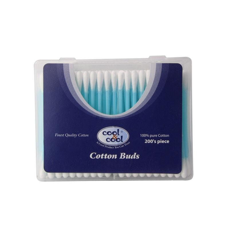 Cool &amp; Cool Cool & Cool Cotton Buds Asstd Colours 200's Box