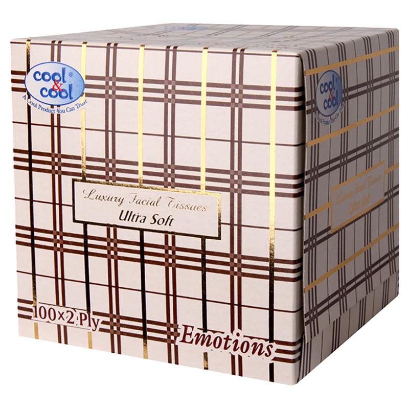 Cool &amp; Cool Cool & Cool Embossed Facial Tissues Boutique Box 100'sx2Ply