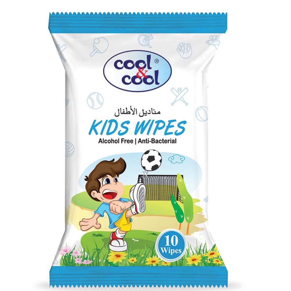 Cool &amp; Cool Cool & Cool Kids Wipes 10 Sheets - 1 Packed