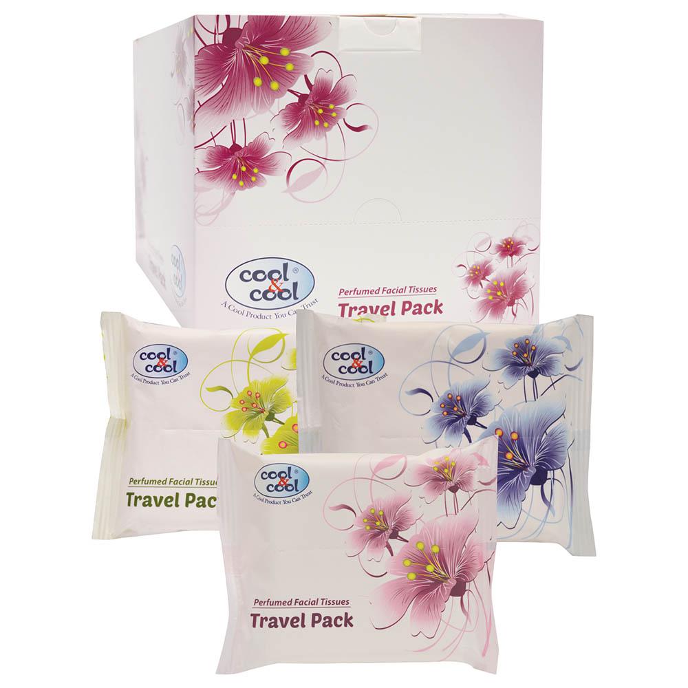 مناديل معطرة للوجه للرحلات والسفر كول اند كول Cool & Cool Perfumed Facial Tissue Travel