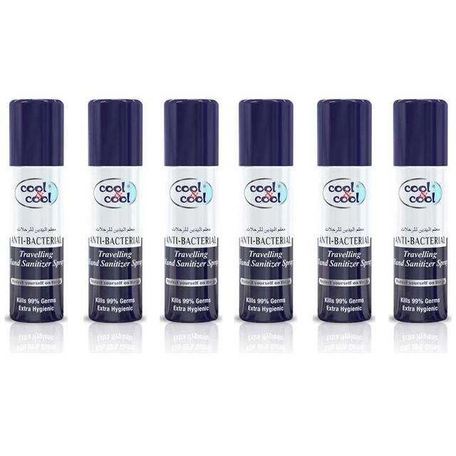 Cool &amp; Cool Cool & Cool Travelling Hand Sanitizer Spray 60ml Pack of 6 - SW1hZ2U6OTM0NzU5