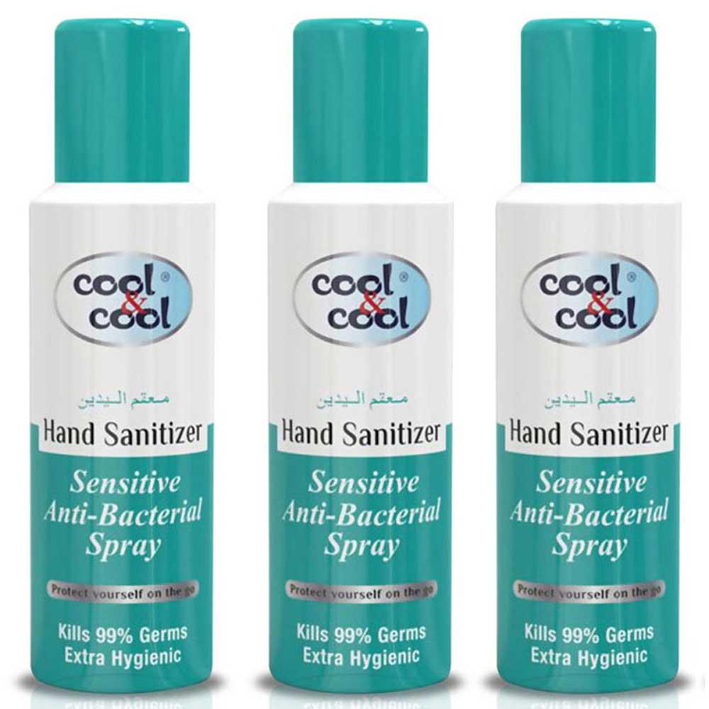 Cool &amp; Cool Cool & Cool Hand Sanitizer Sensitive Spray 200ml Pack of 3