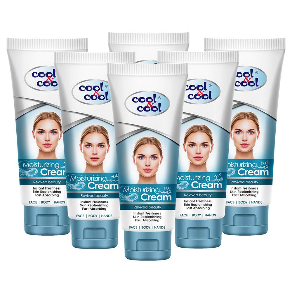 Cool &amp; Cool Cool & Cool - Moisturizing Cream 100ml Pack of 6