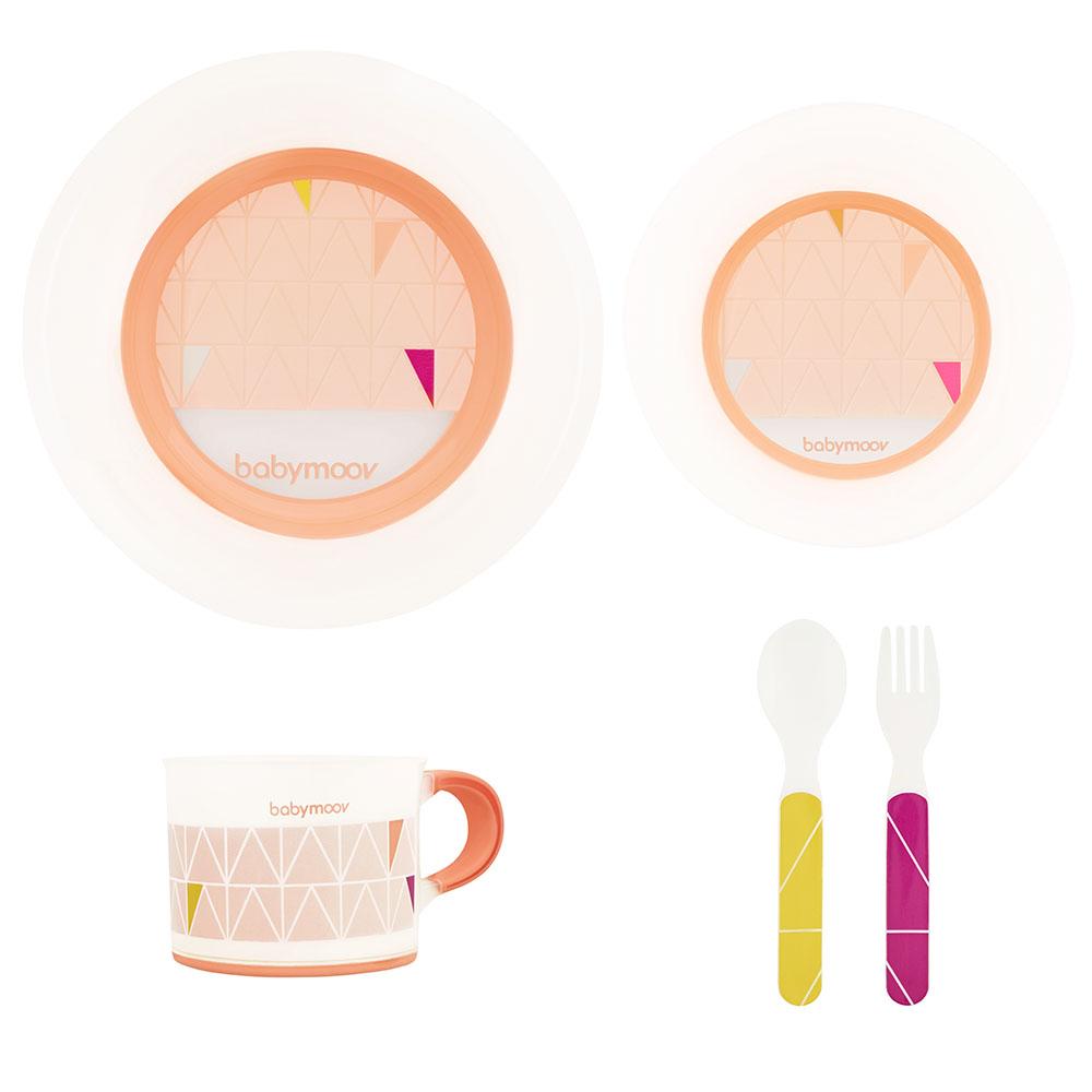 Babymoov - Anti-Slip Feeding Set - Peach