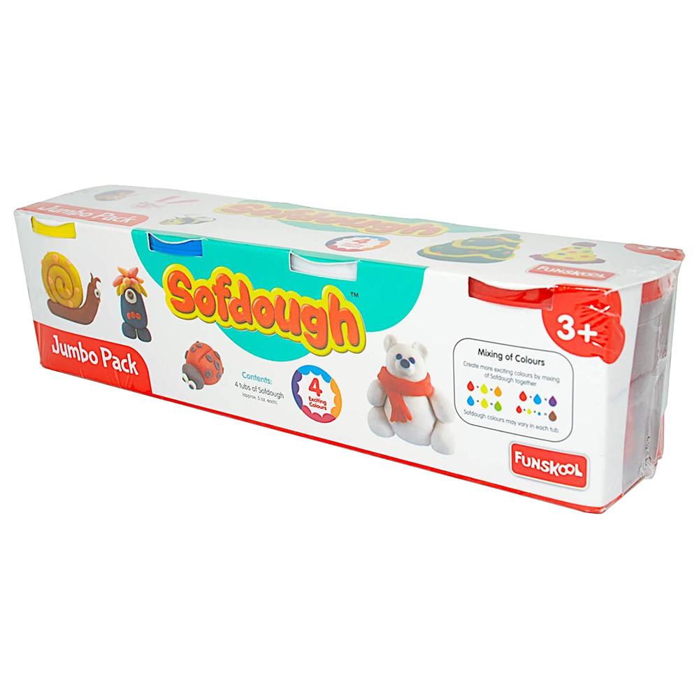 معجون للاطفال جامبو سوفت دوه فونسكول Funskool Sofdough Jumbo Pack