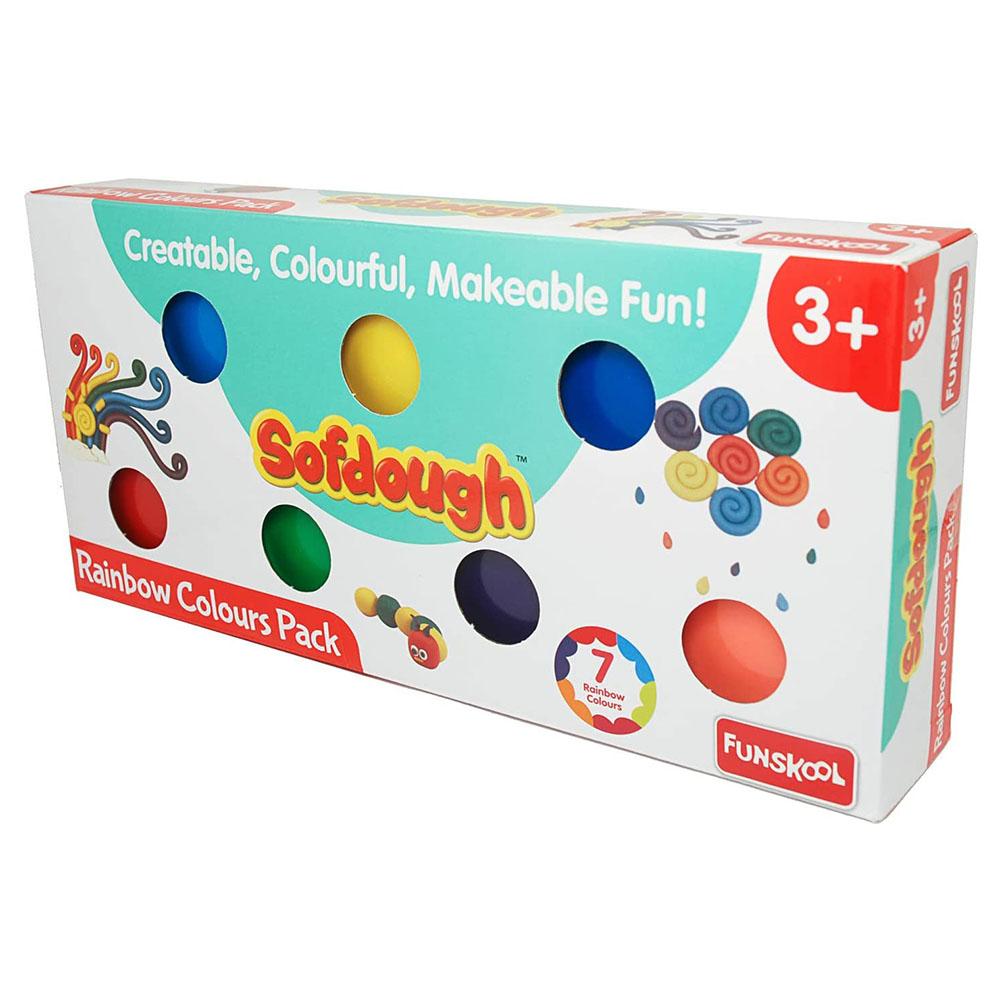 معجون للأطفال قوس قزح سوفت دوه فونسكول Funskool Sofdough Rainbow Colours