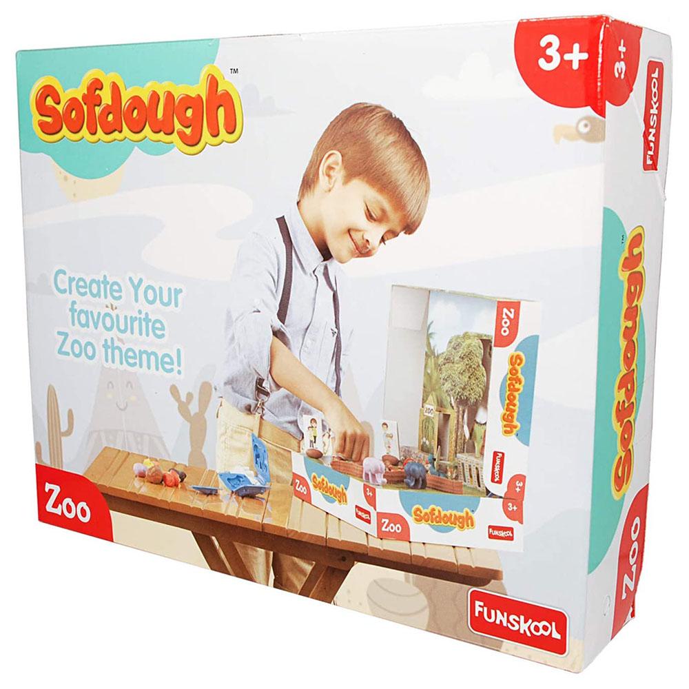 معجون للأطفال حديقة حيوانات فونسكول Funskool Sofdough Zoo